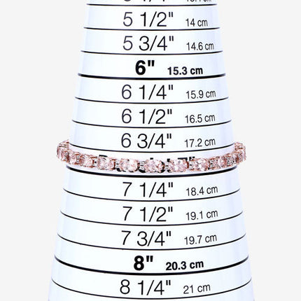 8.95 Carat Genuine Morganite and White Diamond 14K Rose Gold Bracelet