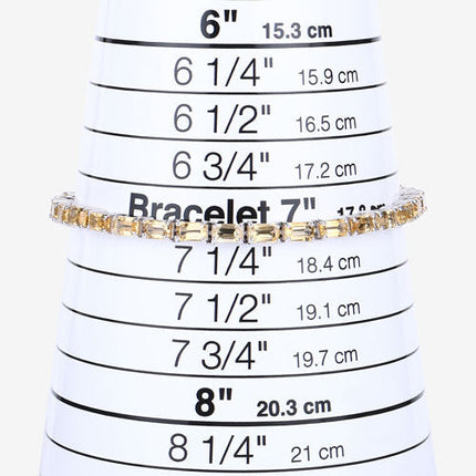 12.80 Carat Genuine Citrine .925 Sterling Silver Bracelet