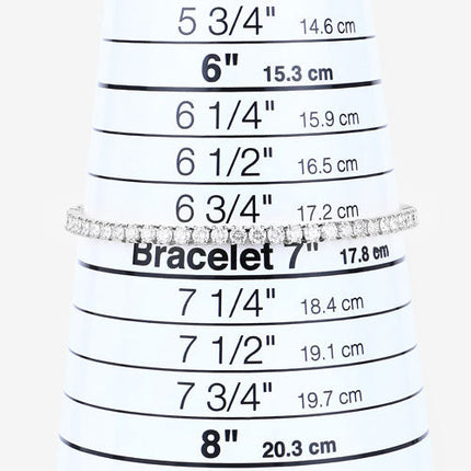 5.10 Carat Lab Grown Diamond 14K White Gold Bracelet
