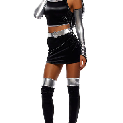 Villain Coded 5-Piece Comic Book Character Costume Set