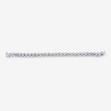 14.11 Carat Genuine Aquamarine .925 Sterling Silver Bracelet