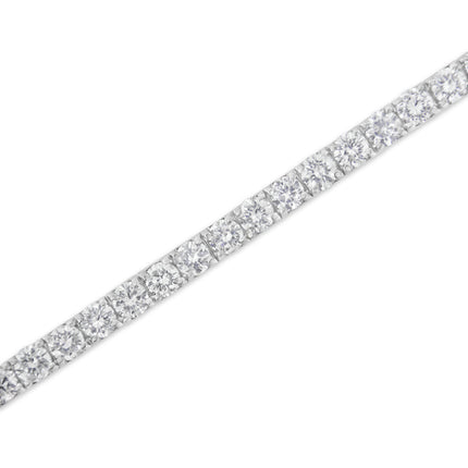 IGI Certified 4.0 Cttw Diamond 14K White Gold Classic 7â€ Tennis Bracelet (H-I Color, I1-I2 Clarity)