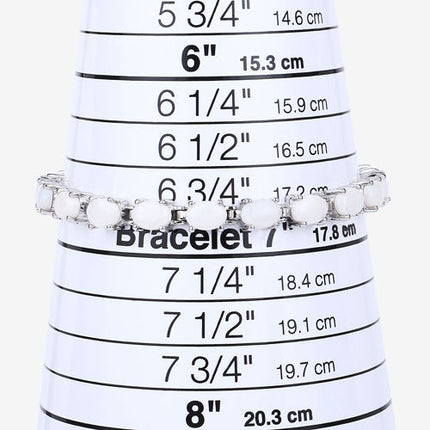 10.26 Carat Genuine Opal .925 Sterling Silver Bracelet
