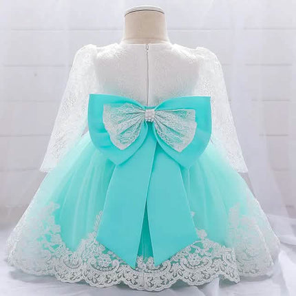 Baby Girls' Basic Christening Floral Dress