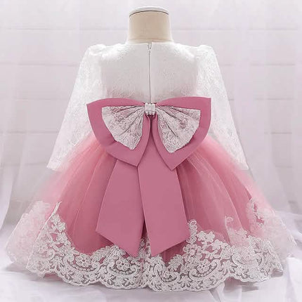 Baby Girls' Basic Christening Floral Dress