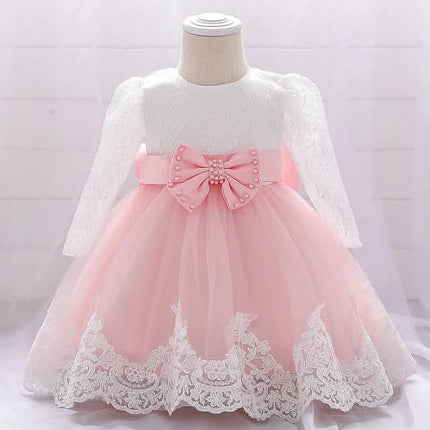 Baby Girls' Basic Christening Floral Dress