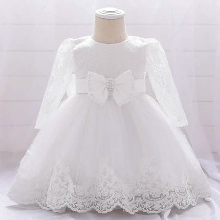 Baby Girls' Basic Christening Floral Dress