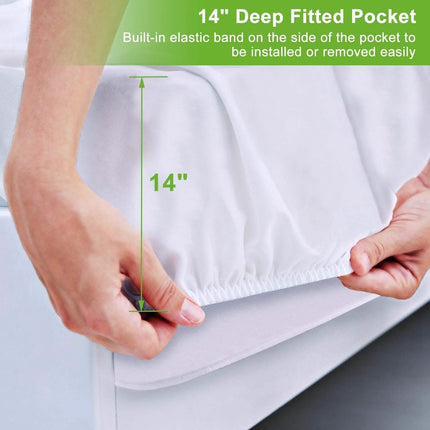 Bamboo Mattress Protector Hypoallergenic Waterproof Mattress Pad Cover
