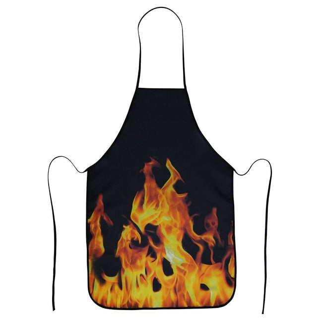 Barbecue Apron with Flame Design