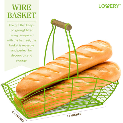 Home Spa Gift Baskets - Magnolia & Jasmine - 13pc Bath set