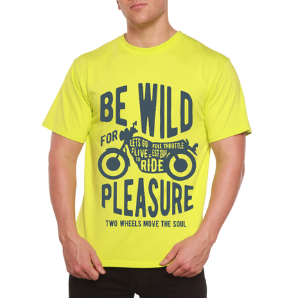 Be Wild Men's Bamboo Viscose/Organic Cotton Short Sleeve Graphic T-Shirt