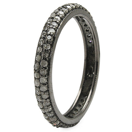 0.67 Carat Genuine TLB Diamond .925 Sterling Silver Ring