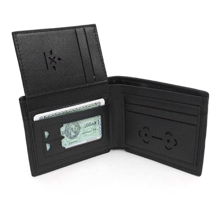 Bi-Fold Men's Leather Wallet and Pen Set with Touch Screen Stylus Tip