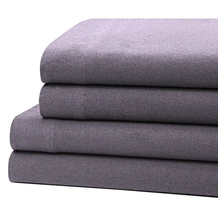 Bibb Home 100% Cotton Solid Flannel Sheet Set