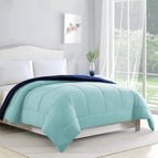 Full/Queen / Aqua/Navy