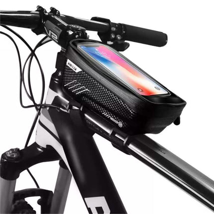 Bicycle Top Tube Frame Bag MTB Waterproof Phone Holder Case