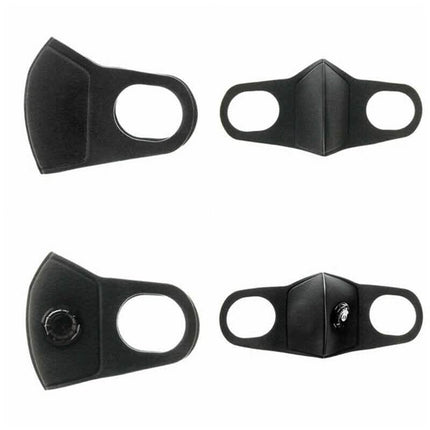 Black Face Mask with Filter