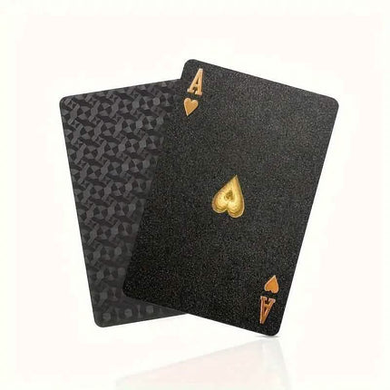 Black Golden Foil Poker Playing Cards
