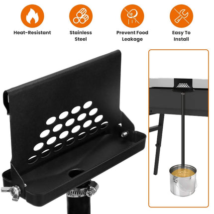 Blackstone Griddle Grease Catcher with  Heat Resistant Hose Stainless Steel