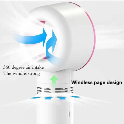 Bladeless Handheld Fan for Eyelash Extension