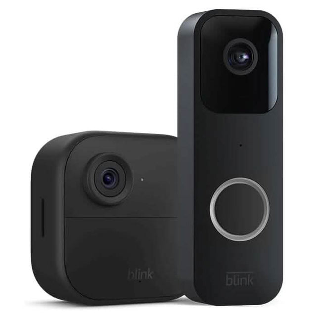 Blink Video Doorbell + 1 Outdoor 4 smart security camera (4th Gen) with Sync Module 2  (Refurbished)