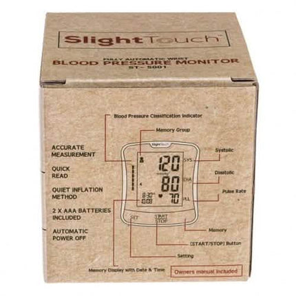 Blood Pressure Wrist Monitor with Large LCD Display