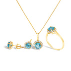 6.5 / Yellow.Gold / Blue Topaz