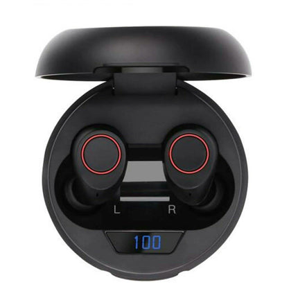 Bluetooth 5.0 Wireless Headset Deep Bass Stereo Earbuds LCD Power Display
