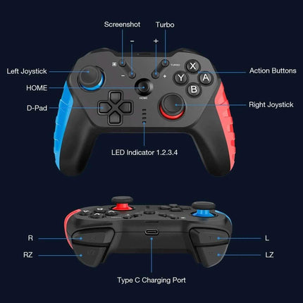 Bluetooth Switch Pro Controller for Nintendo