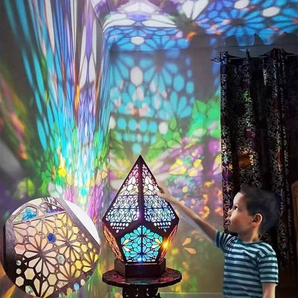 Bohemian Diamond Pole Star Projector Night Light