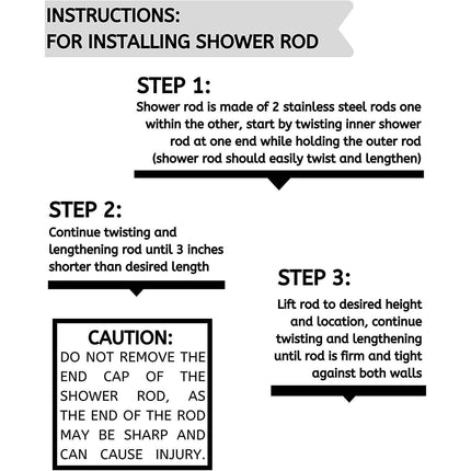 Bolford Shower Curtain & Rod Set