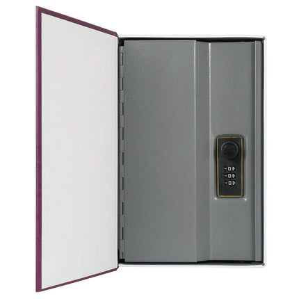 Book Safe with 3-Digit Combination Lock Storage Box
