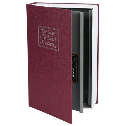 Book Safe with 3-Digit Combination Lock Storage Box