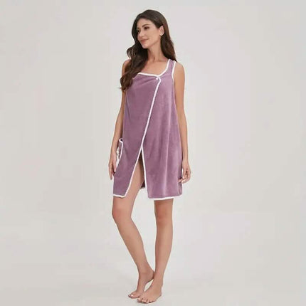 Bowknot Wearable Bath Towel for Adults