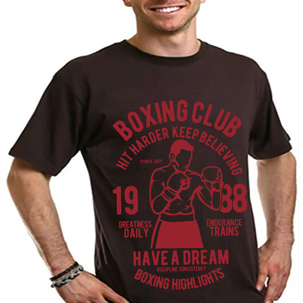 Boxing Club Men's Bamboo Viscose/Organic Cotton Short Sleeve Graphic T-Shirt
