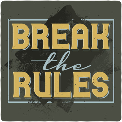 Break the Rules Men's Bamboo Viscose/Organic Cotton Short Sleeve Graphic T-Shirt