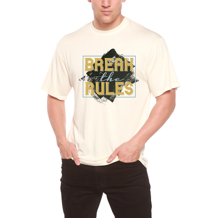 Break the Rules Men's Bamboo Viscose/Organic Cotton Short Sleeve Graphic T-Shirt