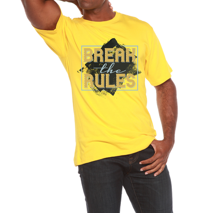 Break the Rules Men's Bamboo Viscose/Organic Cotton Short Sleeve Graphic T-Shirt