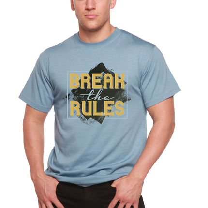 Break the Rules Men's Bamboo Viscose/Organic Cotton Short Sleeve Graphic T-Shirt