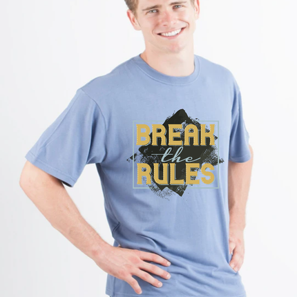 Break the Rules Men's Bamboo Viscose/Organic Cotton Short Sleeve Graphic T-Shirt
