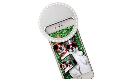 Bright Ring Rechargeable LED Selfie Light for All Phone Models