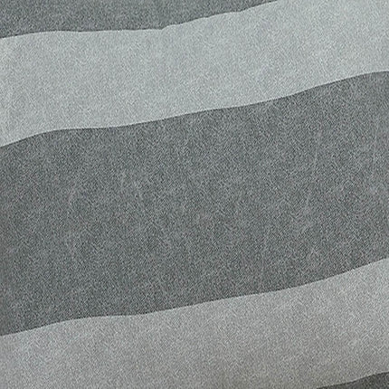 Brooklyn Flat Herringbone Wide Striped Grey Comforter Set