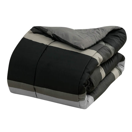 Brooklyn Flat Rugby Stripe Bed-in-a-Bag Set