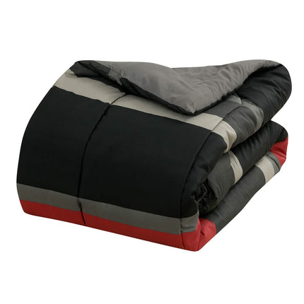 Brooklyn Flat Rugby Stripe Bed-in-a-Bag Set
