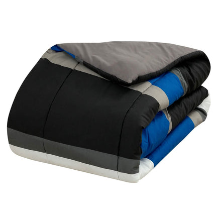Brooklyn Flat Rugby Stripe Bed-in-a-Bag Set