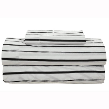 Brooklyn Flat Rugby Stripe Bed-in-a-Bag Set