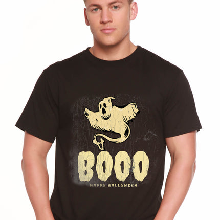 Happy Halloween Graphic Men's Bamboo Viscose/Organic Cotton Short Sleeve T-Shirt