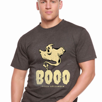 Happy Halloween Graphic Men's Bamboo Viscose/Organic Cotton Short Sleeve T-Shirt
