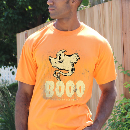 Happy Halloween Graphic Men's Bamboo Viscose/Organic Cotton Short Sleeve T-Shirt