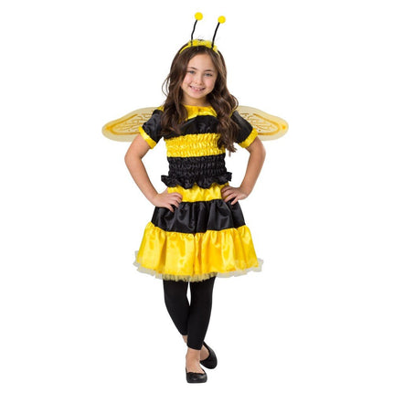 Girls Queen Bee Costume – Cute Fairy Bee Outfit with Wings & Headband